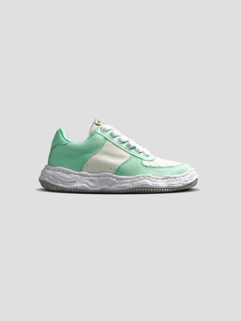 Maison MIHARAYASUHIRO WAYNE OG SOLE LOW-TOP CANVAS SNEAKERS - MINT