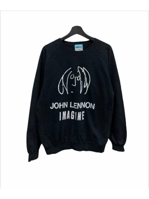 John Lennon Iconic Imagine Sweatshirt Raglan Vintage