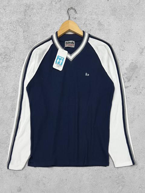 Other Designers Vintage - 90s BITCH SKATEBOARD BRAND NAVY SIDE STRIPE TAG (DEADSTOCK)