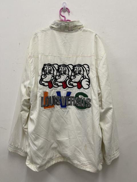 Other Designers Rare Vintage LOUIS VERSUS LVS Spell Out Embroidered Jacket