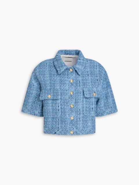 Sandro Cropped metallic tweed jacket