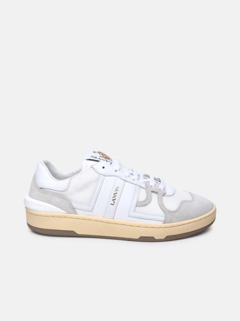 Lanvin WHITE LEATHER BLEND SNEAKERS