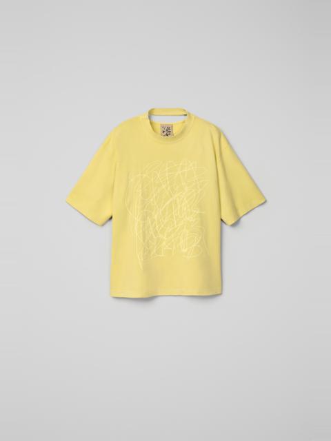 CAMPERLAB Yellow Mineral Dye Boxy T-Shirt