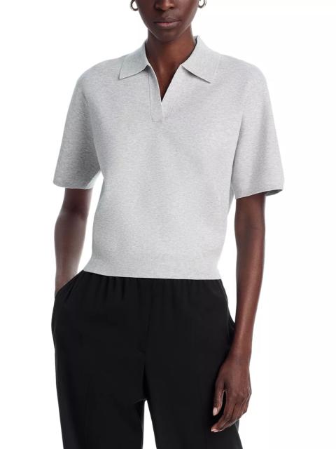 Theory Oversized Short Sleeve Polo Sweater