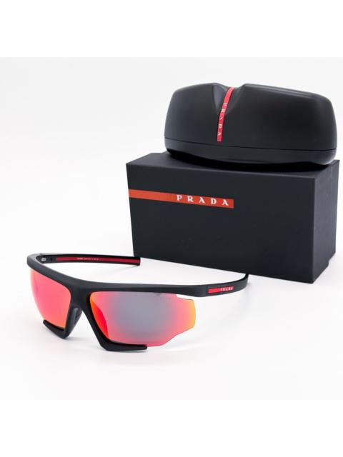 Prada New Prada Linea Rossa PS07YS DG010A Black Orange Sunglasses