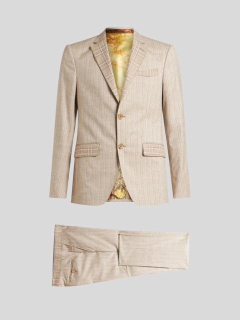 Etro STRIPED WOOL AND COTTON SUIT