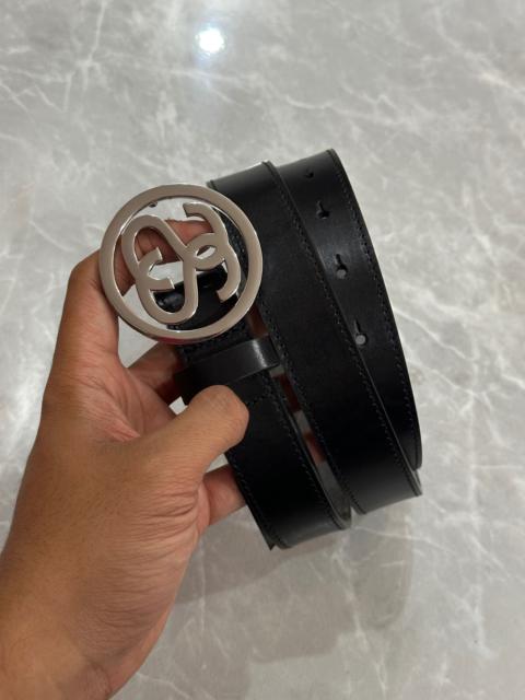 American Vintage STUSSY SS LINK BUCKLE BELT BLACK L/XL