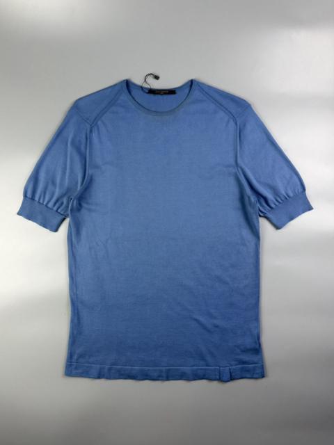 Louis Vuitton “LV” Hem Logo - Lightweight Knit Cotton T-Shirt