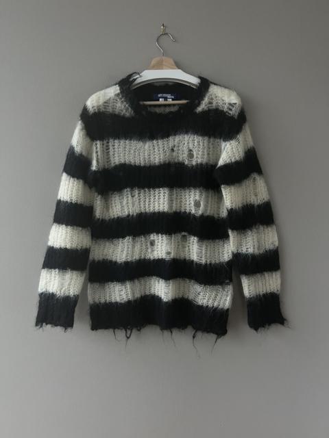 Junya Watanabe MAN AW14 Striped Distressed Mohair Sweater