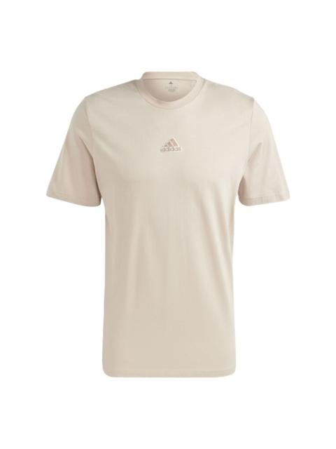 adidas adidas Elevated Pile Embroidery Logo T-Shirts 'White' HY1333
