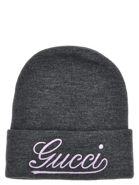 GUCCI Gucci Women Logo Embroidery Beanie