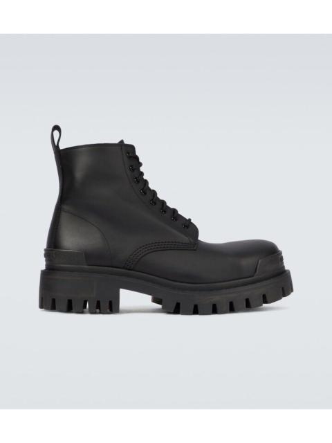 Leather Strike Derby Boots