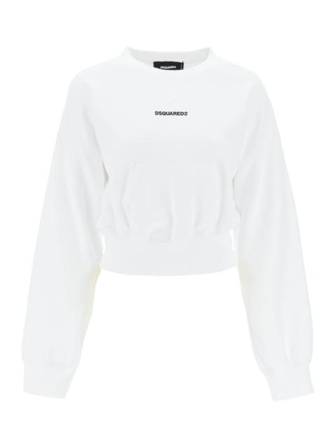 Dsquared2 Cropped Sweatshirt With Logo Women