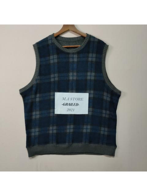 Other Designers Streetwear - Vintage Unbranded Checkred Design Reversable Vest