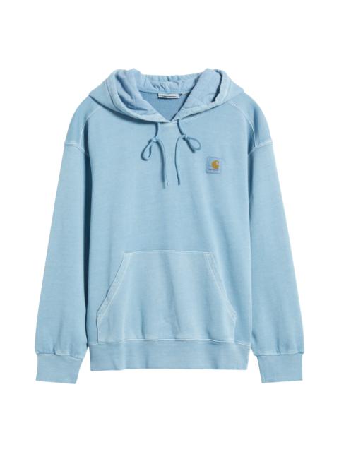 Carhartt Work In Progress Nelson Hoodie in Clay Blue Garment Dyed at Nordstrom