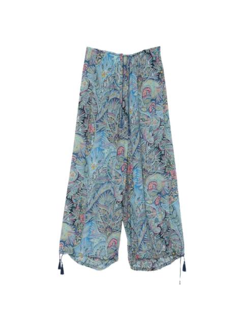 Etro Wide Pants With Tassels