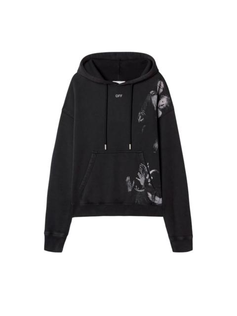 Off-White Off-White Blurred Mary Skate Hoodie 'Black/White'