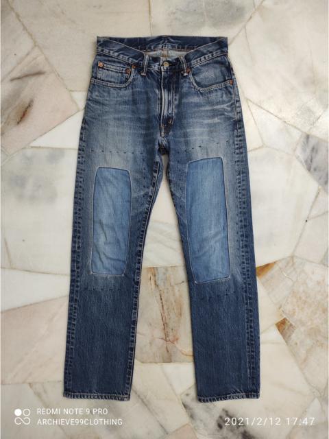 Other Designers Hollywood Ranch Market - Blue Blue The Indigo Hand Made Reconstruction denim pants