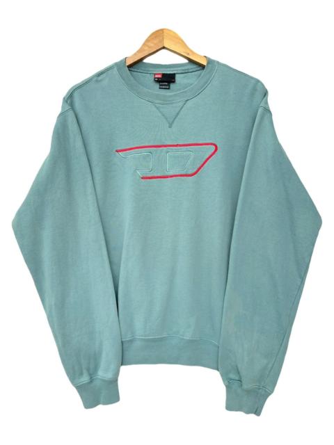 Diesel Diesel D Centre Logo Sunfaded Distressed Baggy Sweatshirt