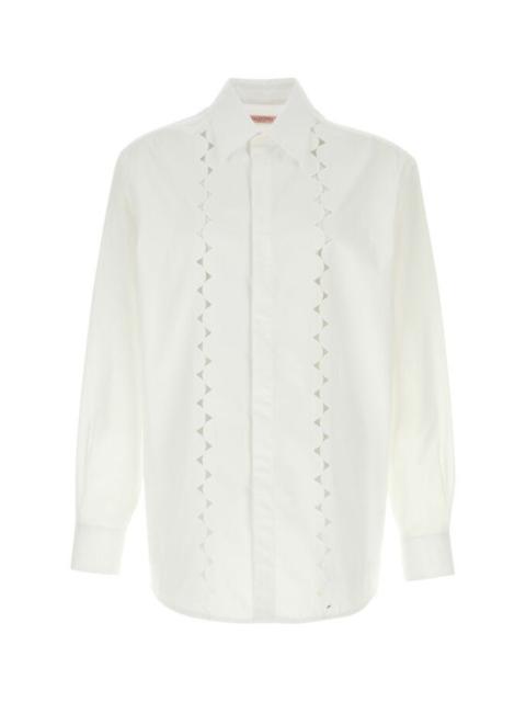 Valentino Garavani Man White Poplin Shirt