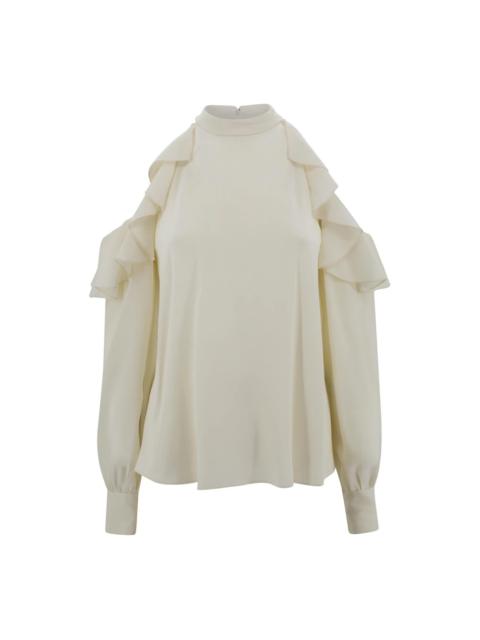 WHITE TOP WITH STYLISH DESIGN