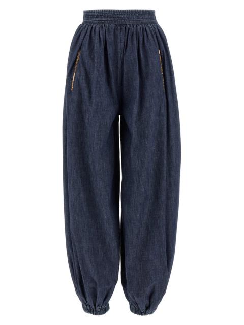Valentino Valentino Garavani Denim Chambray pants