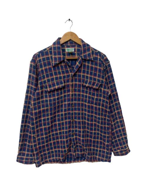 Other Designers Vintage Sugar Cane Double Pocket Wool Plaid Jacket