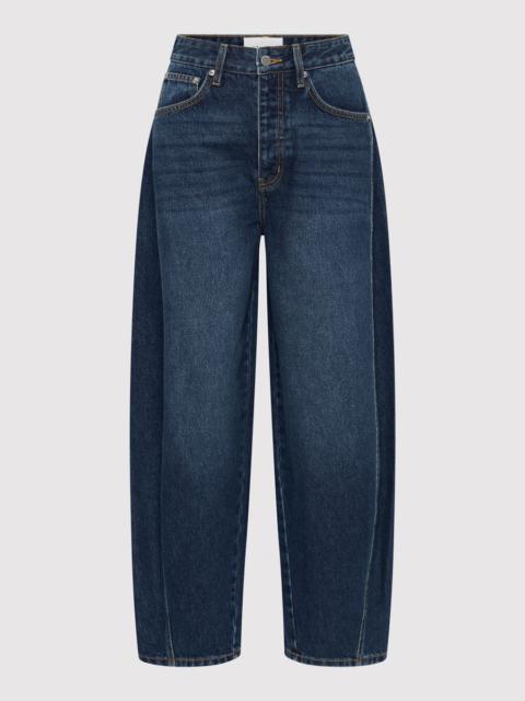 ST. AGNI Mid Rise Balloon Jeans - Dark Indigo