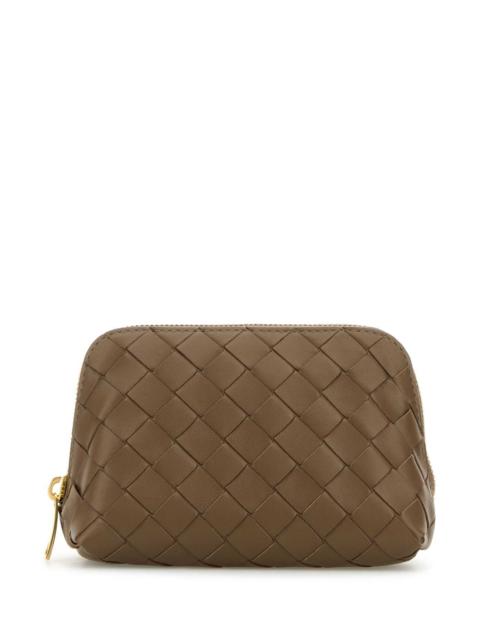 Bottega Veneta Bottega Veneta Women Brown Leather Beauty Case