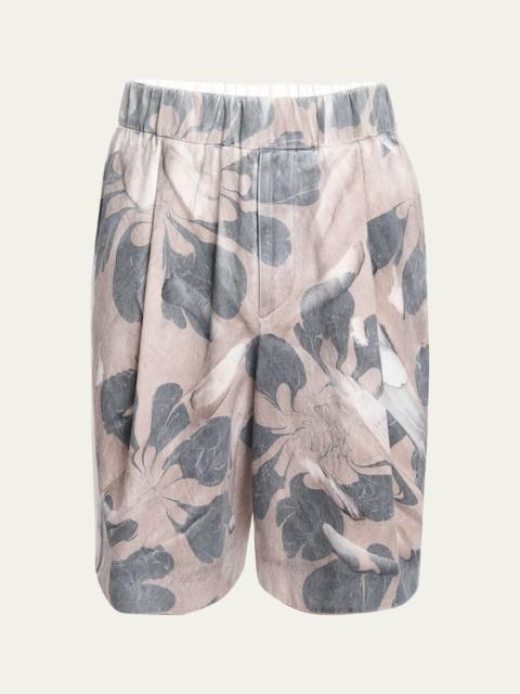 Dries Van Noten Men's Plato Printed Shorts