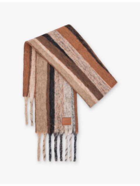 Loewe Striped Alpaca and Wool-Blend Scarf