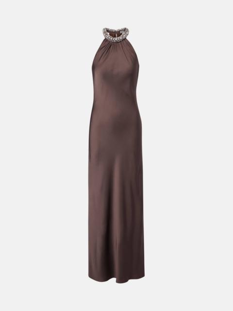 SIMKHAI Embellished satin gown