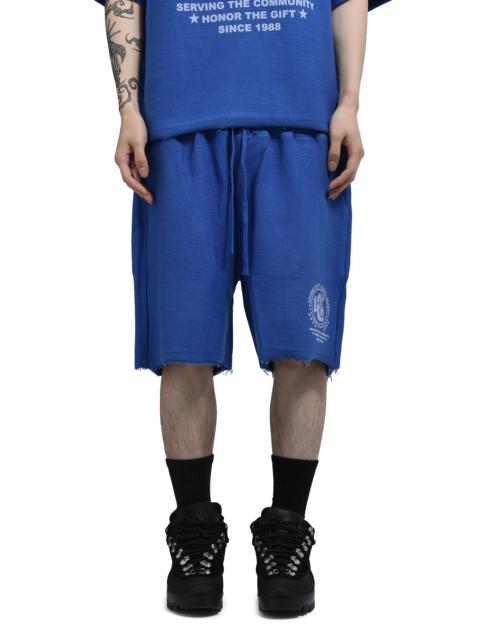 HONOR THE GIFT RACE HERRINGBONE SHORT / BLU