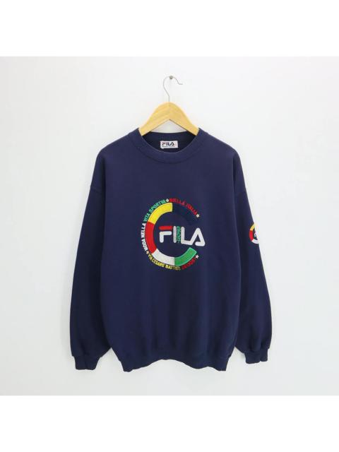 Other Designers Vintage 90s FILA SPORT Big Logo Embroidered Sweatshirt