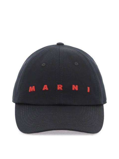 Marni Embroidered Logo Baseball Cap With