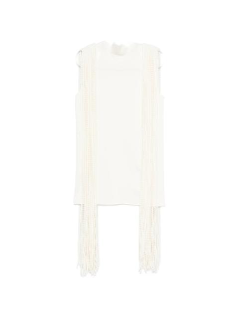 Alaïa Alaïa Fringe Shift Mini Dress