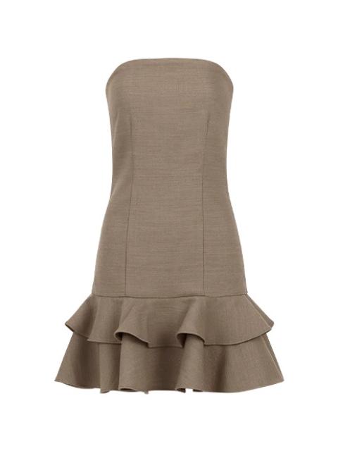 entire studios KETTLE CUT MINI DRESS HAZELNUT