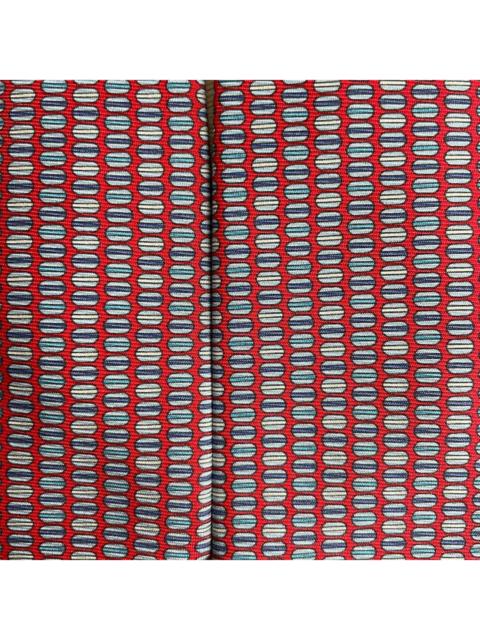 Hermès Hermes Paris Silk Tie 645829 IA Geometry Red
