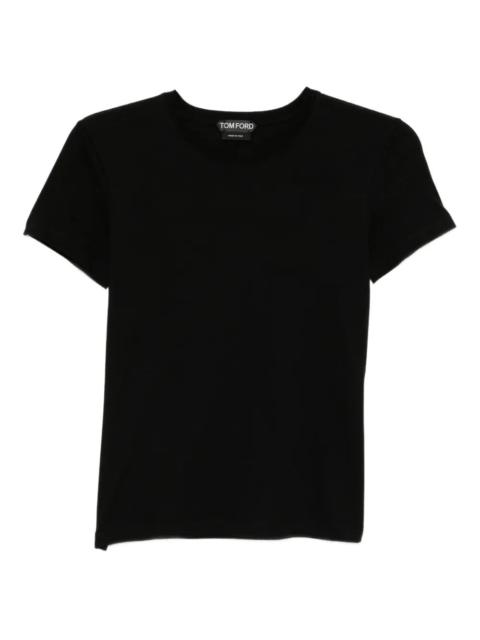 TOM FORD Tom Ford Women Cotton T-Shirt With Tf Logo Embroidery