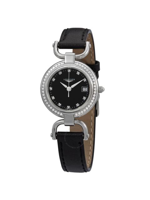Longines Longines Equestrian Quartz Diamond Black Dial Ladies Watch L6.130.0.57.0