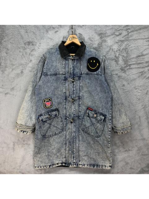Other Designers Vintage - Vintage CRICKET Washed Denim Duffle Coat / Overcoat #4884-37