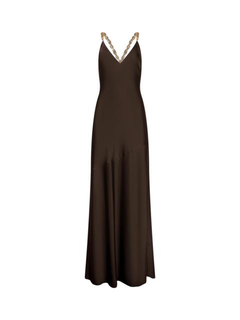 L'AGENCE Saint Crystal Strap Gown