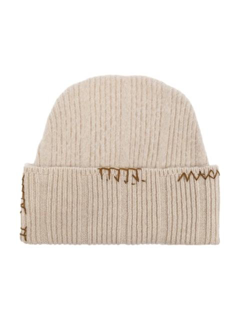 Marni Marni Wool Beanie With Stitching