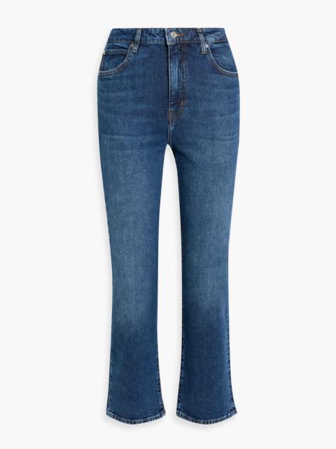 FRAME The Ruler Crop high-rise straight-leg jeans