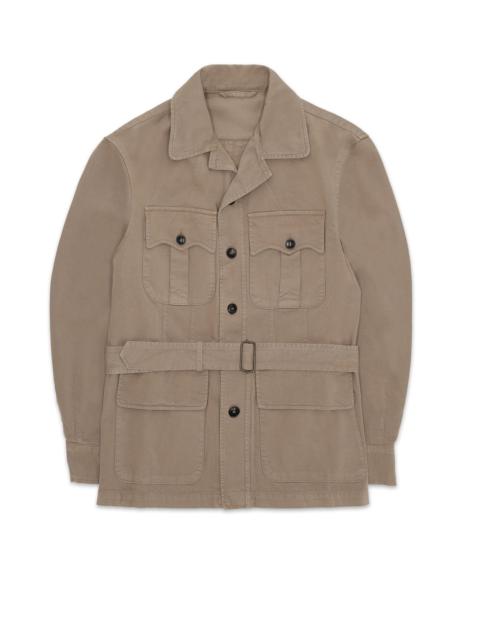 FORTELA Fortela Clint Cotton Sahariana Jacket in Camel at Nordstrom