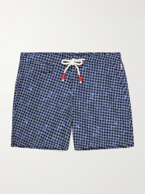 ORLEBAR BROWN Standard Terrazzo Slim-Fit Mid-Length Printed Recycled Swim Shorts Navy