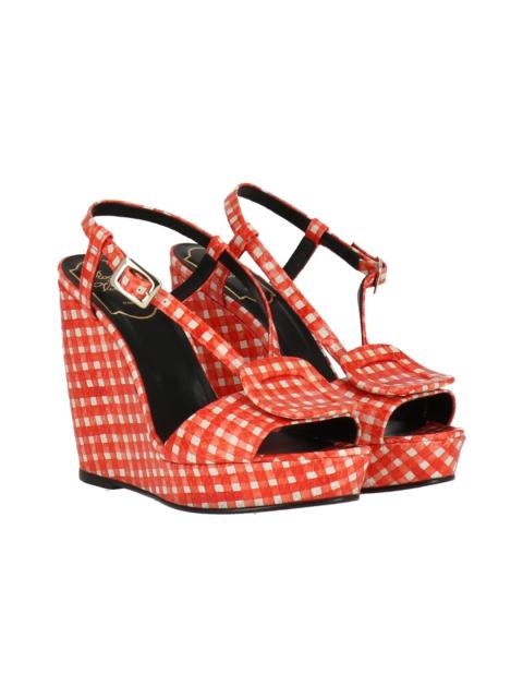 Roger Vivier Roger Vivier Leather Wedge Sandal