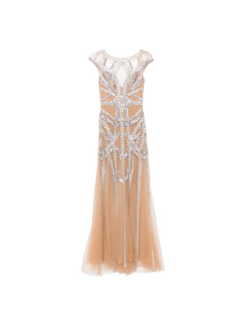 ZUHAIR MURAD roads-embroidered flared gown