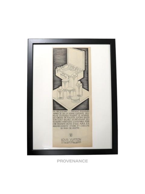 Louis Vuitton Louis Vuitton Antique Vintage Newsprint Ad - Perfume Case