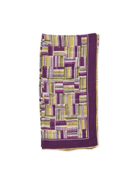 square-print scarf